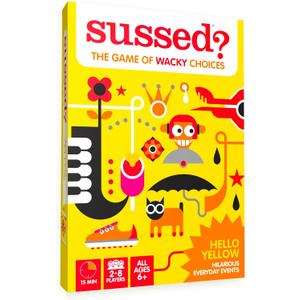 SUSSED The Wacky What Would You Do? Social Card Game - Stocking Stuffer, Birthday Present & Fun Christmas Game - Ages 6 and Up, 2-8 Players - Yellow Deck (Hello Yellow (Hilarious Everyday Events Theme))