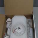 19.7" Socket Fan Light, Small Retractable Flush Mount Ceiling Fan Light with E26/E27 Socket&Remote,Ultra-Quiet DC Motor,Dimmable LED for Small Spaces - Bedroom,Kitchen,Garage(No Visible Blades)