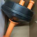 Drain Auger, Clog Remover with Drill Adapter, 25 Feet Flexible Plumbing Snake Use Manually or Powered for Kitchen, Bathroom and Shower Sink, Comes with Gloves (orange)