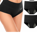 Women's Period Underwear Heavy Flow, LeakProof Cotton Panties Postpartum Menstrual High Waisted Briefs Teens Size M (2 pcs)