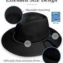 Wallaroo Hat Company Women's Victoria Fedora UPF 50+ UV Protection, Wide Brim, Packable & Adjustable Sun Hat