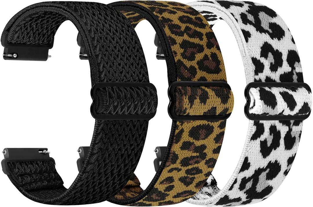 TumpCez Quick Release Watch Band - Choice of Width -18mm 19mm 20mm 22mm 24mm Watch Bands, Solo Loop Adjustable Elastic Nylon Watch Straps Replacement Wristband for Men Women