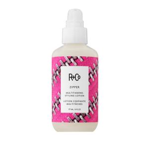 R+Co Zipper Multitasking Styling Lotion | Adds Shine + Flexible Hold + Fights Frizz | Vegan + Cruelty-Free | 6 Oz