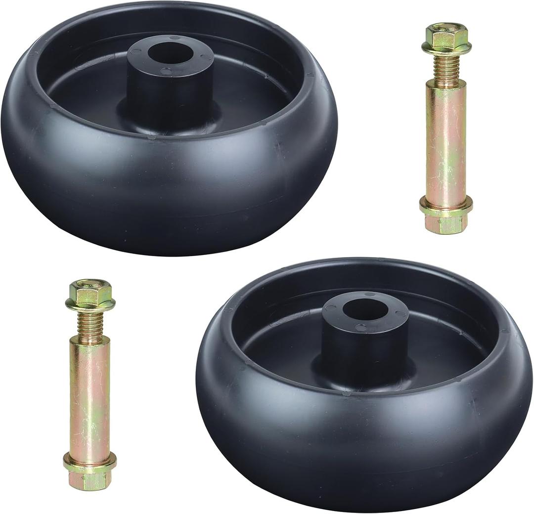 2 Pack GX10168 Deck Wheels Replace John Deere GX10168 Gauge Wheels for John Deere 115 D100 D105 D110 D130 D140 D160 D170 L100 L110 L120 L130 LA115 LA135 LA145 Z345R Z355E Z425 Z445 Z540M Deck