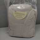 WRENSONGE Queen Comforter Set - 3 Pieces Prewashed Light Oatmeal Comforter Soft Lightweight for All Seasons, Down Alternative Comforters Queen Size with 2 Pillow Shams