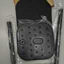 OGGZAQA Toilet Paper Holder Stand Freestanding, Matte Black Toilet Paper Stand for Bathroom, Stainless Steel Toilet Paper Roll Holder with Storage,Tissue Holder,Non-Slip,Rust Proof