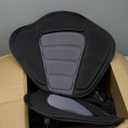 Lewtemi 2 Pack Kayak Seats with Back Support Adjustable Sit on Top Padded Boat Seat with Detachable Storage Bag and 8 Fixed D Ring and Screws (Black Gray)