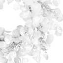 National Tree Company Artificial Christmas Wreath, White, Winter Frost, 24 inch