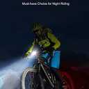 Bike Lights, Rechargeable Bicycle Lights Set Super Bright 8+12 Modes, IPX6 Waterproof Bike Lights for Night Riding/Cycling Safety, Front and Back Taillight Reflectors, 58 Hrs Long Battery Life