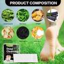 100 Pack Foot Pads, Ginger Oil Bamboo Charcoal, Foot Care Patch Message Deep Cleansing for Stress Relief, Better Rest, Feet Health Patches, Relaxing Muscles Christmas Gifts for Women