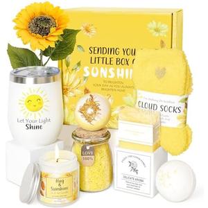 Birthday Gifts for Women, Unique Relaxing Spa Kit Gift Baskets for Women Self Care Gift Get Well Soon Christmas Gifts for Best Friends Sister Mom Her