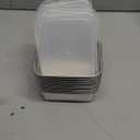 SINJEUN 15 PCS 20 Oz Stainless Steel Food Storage Containers, Metal Meal Prep Containers Metal Snack Box Container for Lunch, Bento