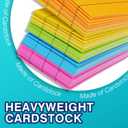 Chell Colored Sentence Strips Cardstock, Pack of 100, 3 x 24 Rainbow Color Word Learning Strips Handwriting Practice Tools for Teachers, Classroom and Office, 5 Colors, 3 inches by 24 inches
