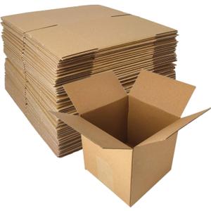 zmybcpack 40 Pack 5x5x5 inch Corrugated Boxes Mailer- Corrugated Cardboard Mailer Shipping Boxes, Small Mailing Packing Boxes for Shipping, Moving, Storage