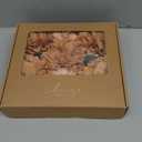 Ling's moment Artificial Flowers 9pcs Silk Dahlia 5.5"/4.5" Fake Flowers for DIY Wedding Craft Bouquets Centerpieces Arrangements Party Baby Shower Home Decorations (Sunset Terracotta)