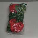 2PCS 18'' Artificial Geraniums Silk Flowers Plants Home Outdoor Decor Garden Ruby Red