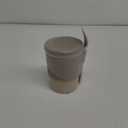Small Beige Cup With Lid And Spoon