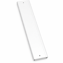 White Plastic Shelf Bracket – Wall Mount Support with Pre-Drilled Holes