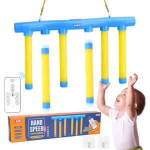 OCES Reflex Stick Game, Reflex Sticks Reaction Training Hand Speed Challenge Game, Upgrade Hand Eye Coordination Training Catching Toy Remote Control 3 Adjustable Speed (Standard)