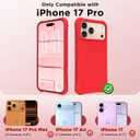 Magnetic for iPhone 17 Pro Case 6.3", Compatible with MagSafe, [Integrated Silicone Camera Control Cover] [Screen Protector], 2X MIL-STD Drop Protection Case for iPhone 17 Pro, Red
