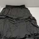 Womens Maxi A-line Long Skirt Casual 2026 Elastic High Waist Flowy Skirts with Pockets (Black, L)