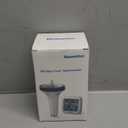 Newentor Pool Thermometer Floating Easy Read, IPX8 Wireless Swimming Pool Thermometers with Indoor Thermometers, Floating Thermometer for Spa/Hot Tub/Fish Tank, Milky White