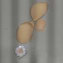 Invisible Strapless Sticky Bra Push up for Women, Ultra Adhesive Bra for Backless Dress, Cleavage Bra Lift Novelty Bras (B Cup, Light Beige)