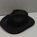 Western-Cowboy-Hat Classic Cowgirl-Hat for Kids Boys Girls Bull-Head Fedora for Party(4-8T) (Black-style3)