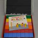 42PCS Magnetic Blocks, Montessori Toys Magnet Cubes, STEM Educational Sensory Magnetic Building Blocks for Todders Birthday Gifts