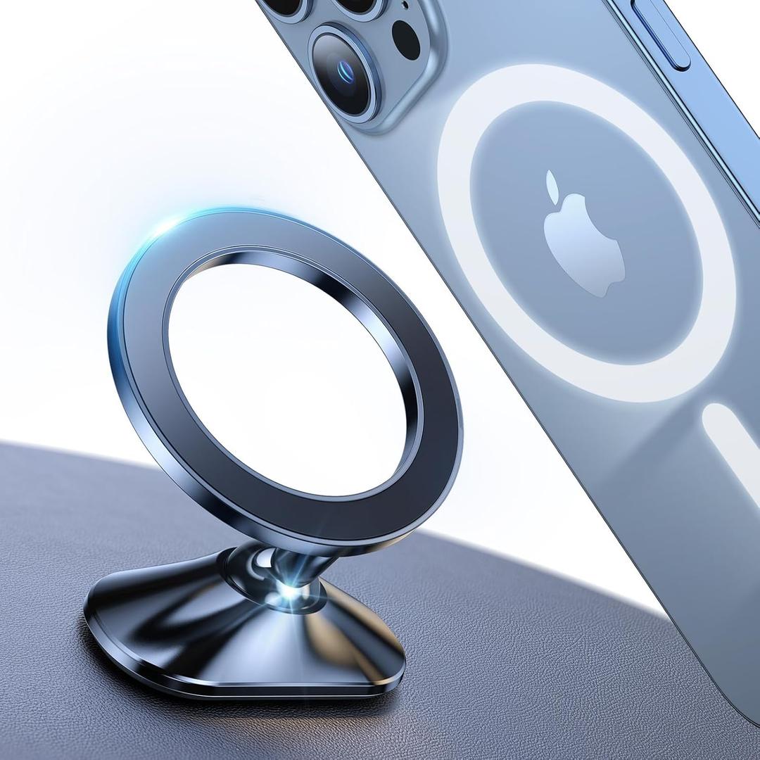 for MagSafe Car Mount DashboardStrong Magnets Car Mount Magnetic Phone Holder for Car, 360 Rotatable Dashboard Cell Phone Holder Magnetic Phone Holder for iPhone 16 15 14 13 Pro Max Plus Mini