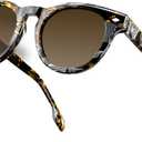 BIRCEN Womens Round Polarized Sunglasses: Retro Acetate Sun Glasses UV400 Protection Shades for Driving Beach Daily Wear