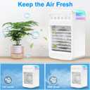 Mini Air Conditioner,Portable Air Conditioners for Room,180 Oscillating Small Mini AC with Timer,4 Speeds 2 Cool Mist,Small Room Air Conditioners for Office Bedroom
