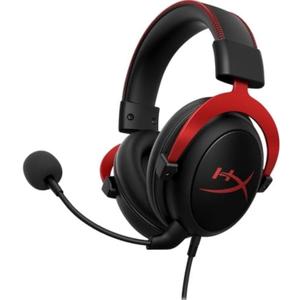 HyperX Cloud II - Gaming Headset, 7.1 Surround Sound, Memory Foam Ear Pads, Durable Aluminum Frame, Detachable Microphone, Works with PC, PS5, PS4, Xbox Series X|S, Xbox One  Red