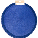 15 Inch Christmas Table Place Mats Set of 3 Shiny Round Woven Placemats for Home Kitchen Dining Decor