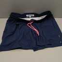 maamgic Mens Swim Trunks 5" Quick Dry Beach Shorts Stretch Swimming Trunks Shorts with Mesh Lining Zip Pockets (X-Small, Navy)