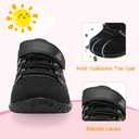 BARERUN Baby Sneakers Toddler Shoes Soft Anti-Slip Sole Newborn First Walkers Infant Toddler Breathable Athletic Running Shoes (Black)