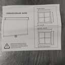 Cordless Roller Shades 100% Blackout Blinds for Windows and Doors, Pull Down Room Darkening Window Shades, Easy to Install for Home and Office, White, Fixed 72 Inches High, 72 Inches Width