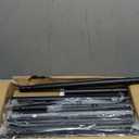 SEIRIONE Corner Shower Caddy Tension Pole, Rustproof Bathroom Shower Organizer Corner, 4Tier Adjustable Bathroom Shelf, Solid Rack Ideal for Bathtub Storage, 34 to 116 Inch Height, Black