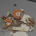 Maitys 21 Pcs Thanksgiving Tiered Tray Decor Set Fall Pumpkin Gnome Truck Scarecrow Wood Sign Rustic Farmhouse Decor Hello Fall Wood Bead Decorative Tabletop Sign for Autumn Thanksgiving Day(Rustic)