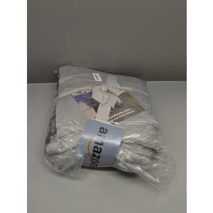 Fluffy Faux Fur Throw Blanket  Super Soft Warm Thick Plush Blanket for Bed, Couch & Office, Cozy Fuzzy Throw with Flannel Backing,50"x60", Grey