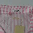 Ekouaer Women's Satin Nightshirt Button Down Sleepshirt Silk 3/4 Sleeve Nightgown Boyfriend Notch Collar Sleepwear L