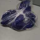 R & M Richards Women's Blue Banded Rhinestone-Trim Capelet Dress Size 6