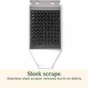 Cuisinart Stainless Steel 16.5" Long Handle Grill Cleaner Brush and Scraper for BBQ, Griddle, Grills, Cookout Tool, Grill Brush for Outdoor Grills BBQ Accessories