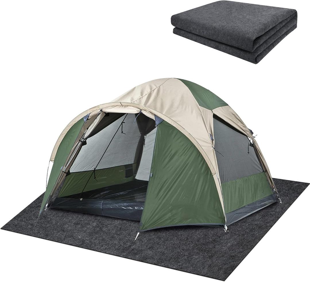DECOHS 6.2 x 5 Ft Camping Tent Carpet Mat - Waterproof Outdoor Tent Rug - Portable Cuttable Picnic Camping Floor Blanket for Lawn Supplies