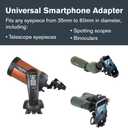 Celestron NexYZ DX Universal Smartphone Adapter for Telescope, Binoculars & Spotting Scopes 3-Axis Precision Alignment Capture Images & Video Through Your Optics Includes Bluetooth Remote