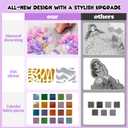 MyPixie Poke Art Kits for Girls, Arts and Crafts for Kids 4-8, DIY Creative Activity Toys, Christmas Birthday Gifts for Girls 4 5 6 7 8 9 10 Year Old (Pink)