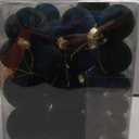 Velvet Christmas Ball Ornaments Set-46pcs Flocked Shatterproof Christmas Tree Decorations Plastic Xmas Decorative Hanging Ornaments for Xmas Holiday Home Decor,3 Sizes(Dark Green)