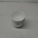 Melamine Soup/Salad/Noodle/Stew/Cereal Bowls, Set of 4, White