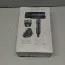 ANNLARY Hair Dryer with Comb | 1800W Blow Dryer with Diffuser for Curly Hair | Plasma Ionic Hairdryer for Frizz Control | Foldable & Protable Design for Travel | 6.5 ft ALCI Cord (Black)