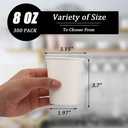 Lamosi 300 Pack Paper Cups 8 oz, Disposable Coffee Cups, Paper Coffee Cups 8 oz, White Hot/Cold Beverage Drinking Cup for Water, Juice or Tea, Office Party Home Travel